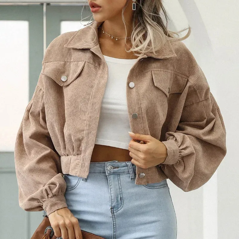 Sierra Corduroy Crop Overshirt