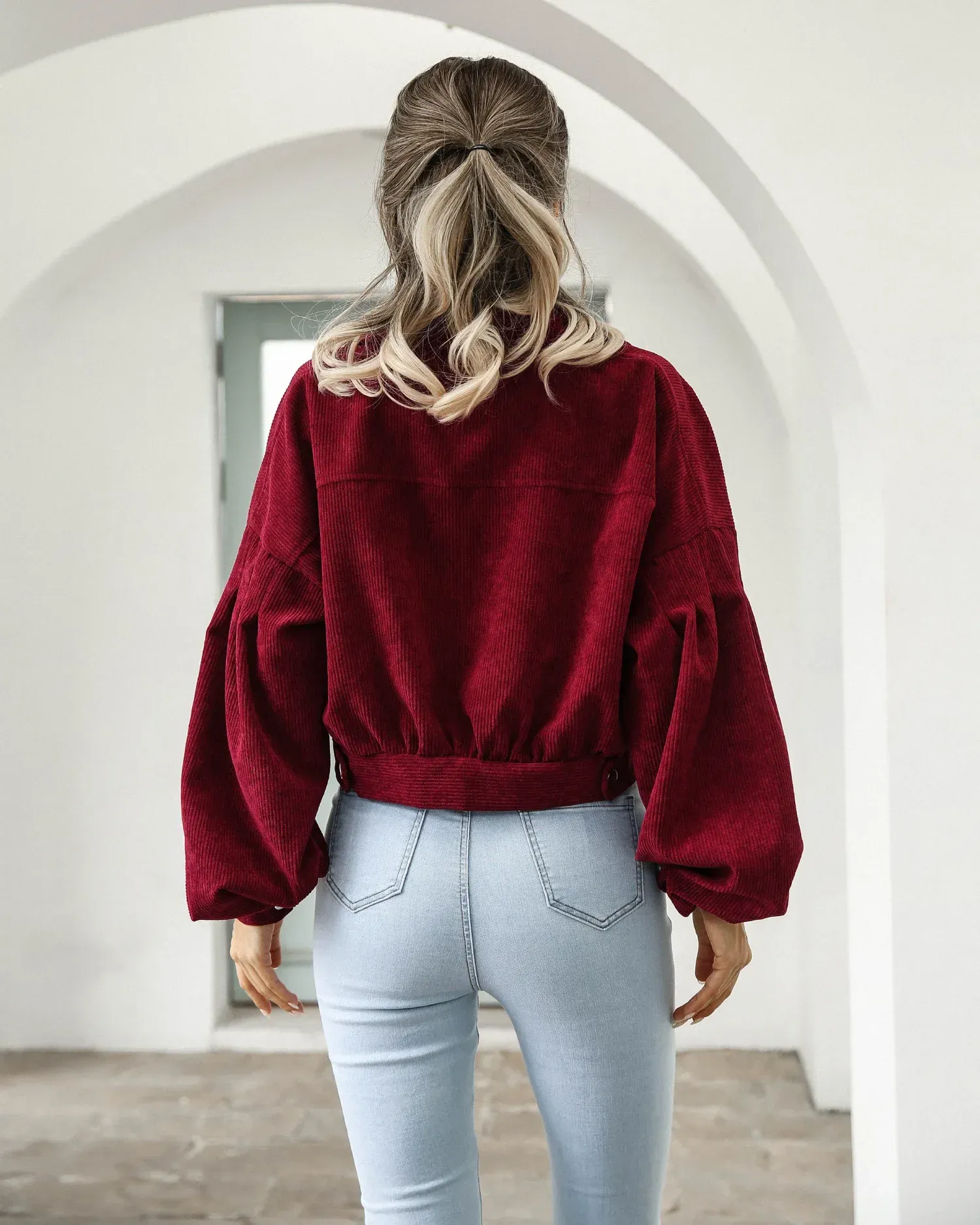 Sierra Corduroy Crop Overshirt