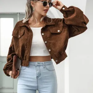 Sierra Corduroy Crop Overshirt