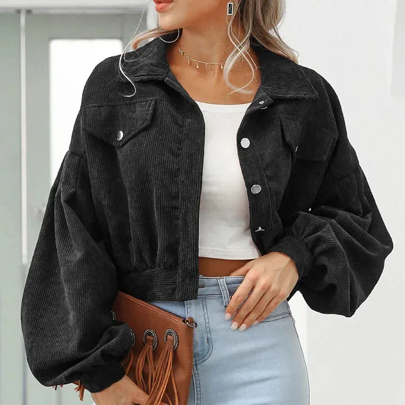 Sierra Corduroy Crop Overshirt