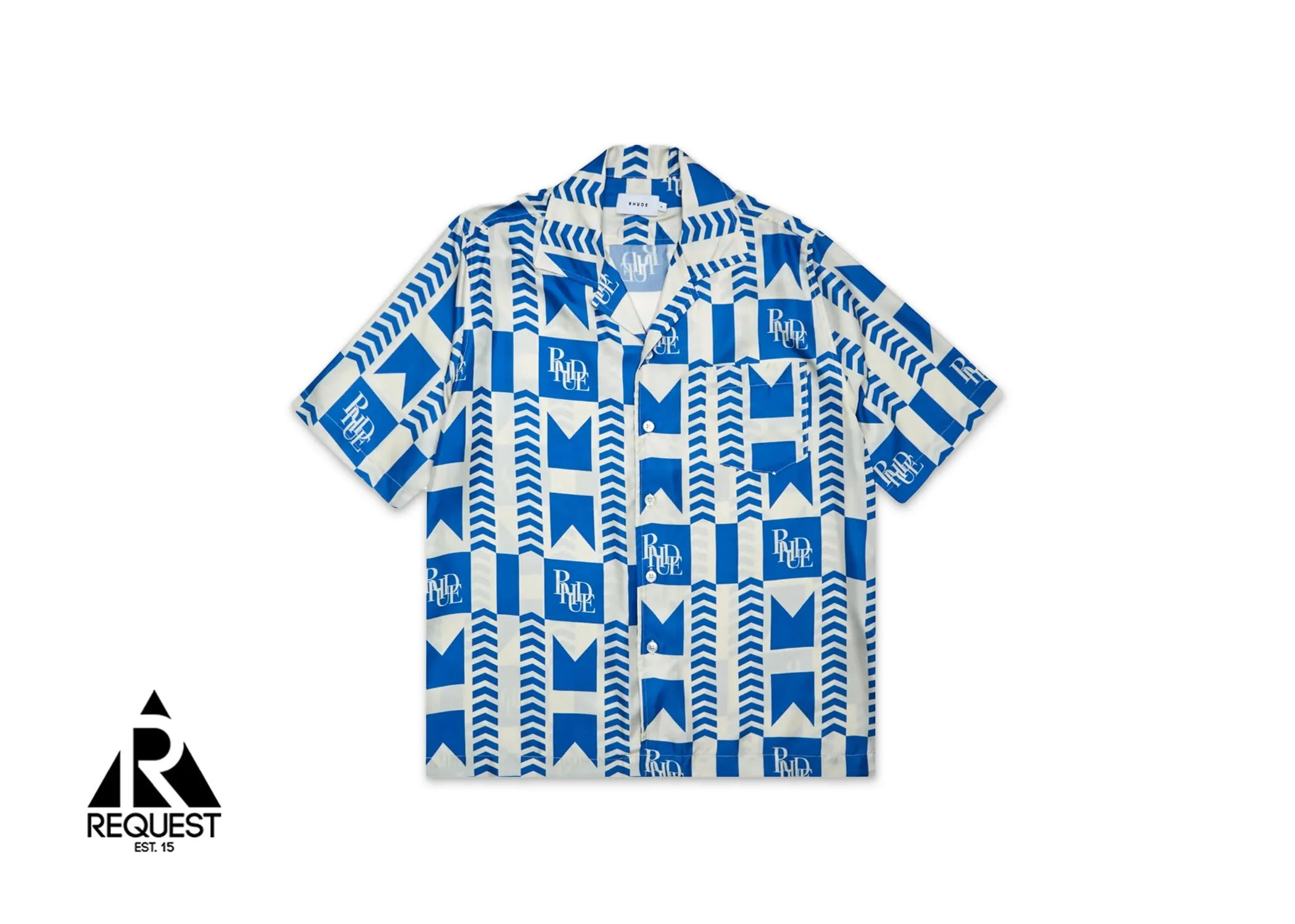 Silk Shirt “Blue Grasse”