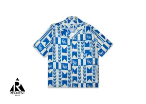 Silk Shirt “Blue Grasse”