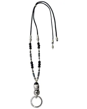 Silver Dragon Warrior Eye Ring Necklace