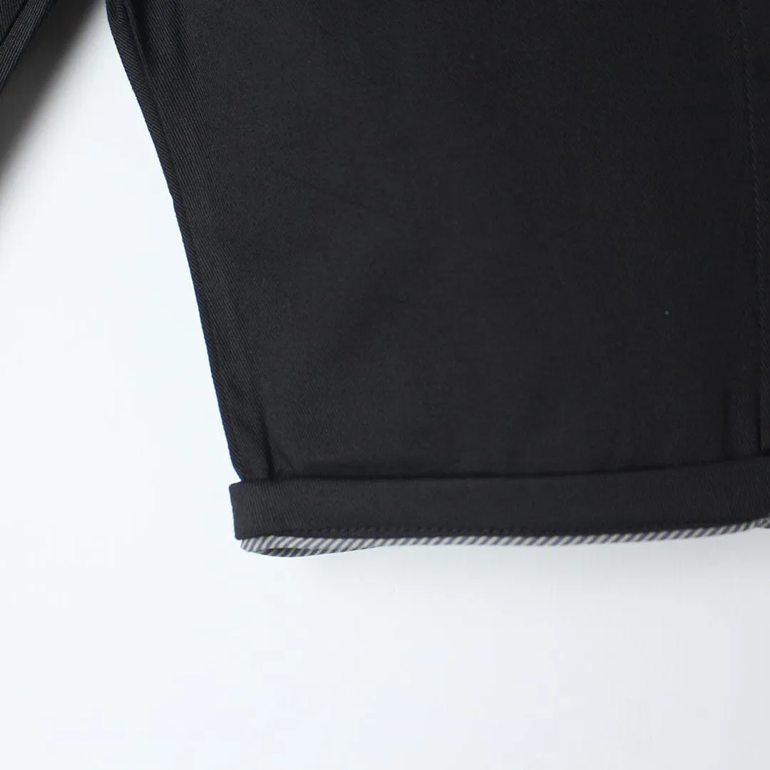 Smart Black Themed Summer Boys Short