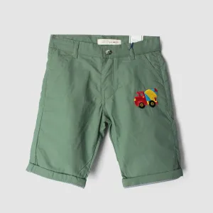 Smart Green Themed Summer Boys Short