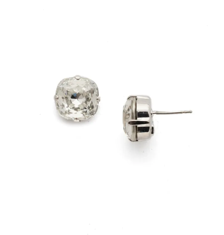 Sorrelli Halcyon Stud Earrings Rhodium Crystal
