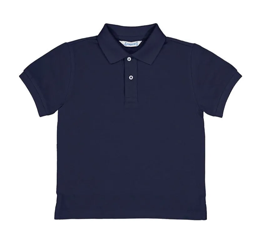 SS25 Mayoral - Navy Polo Shirt and Red Short Set