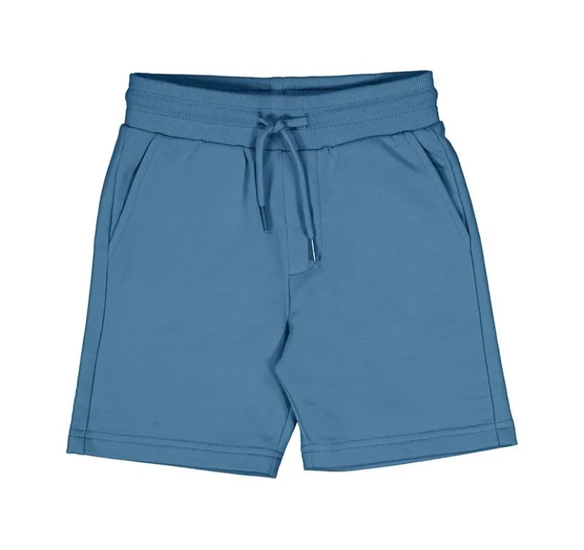 SS25 Mayoral - White T-Shirt and Blue Short Set