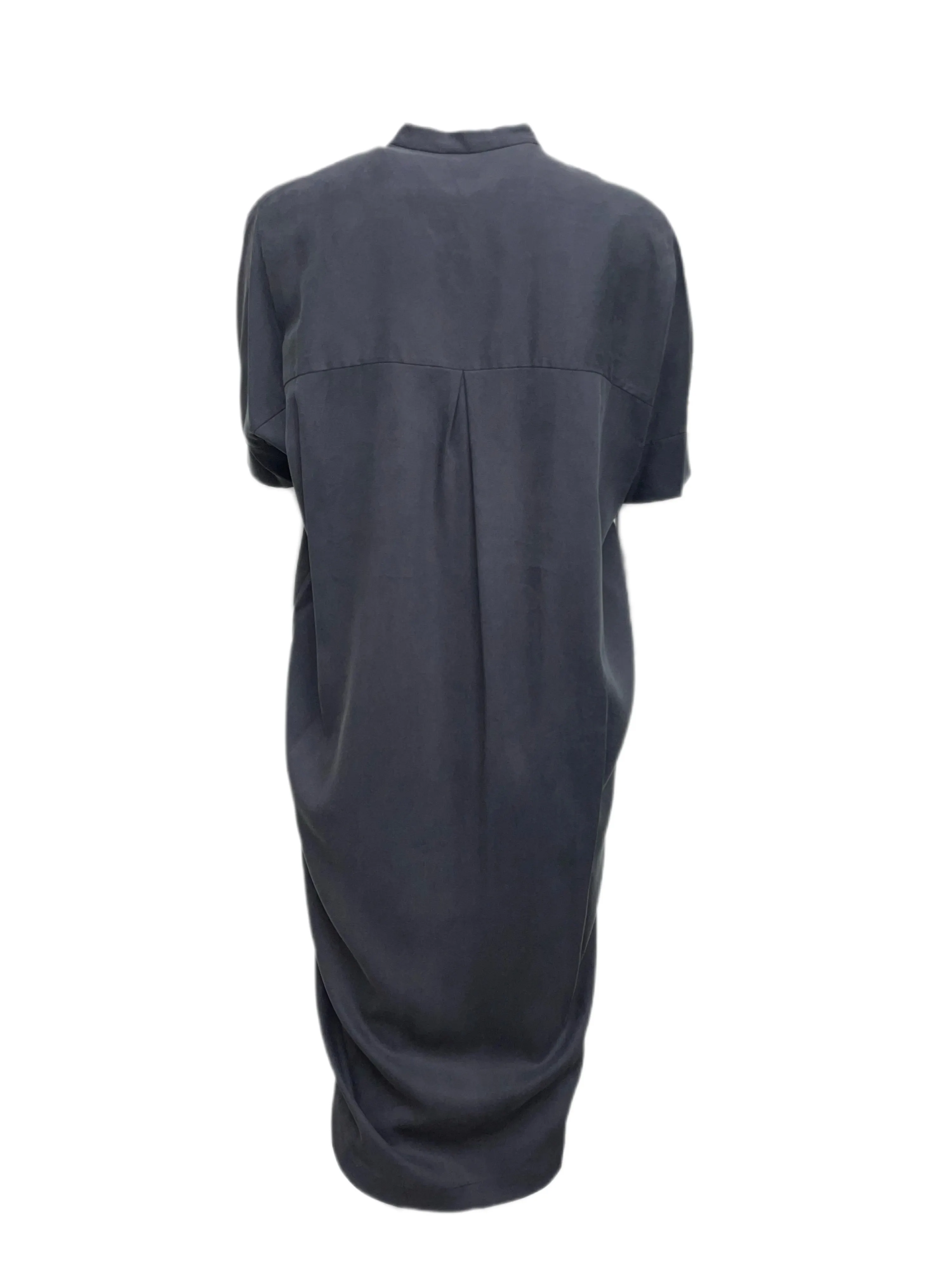 STEVEN ALAN Women's Faded Black Oversized Stand Collar Dress #R0316 S NWT