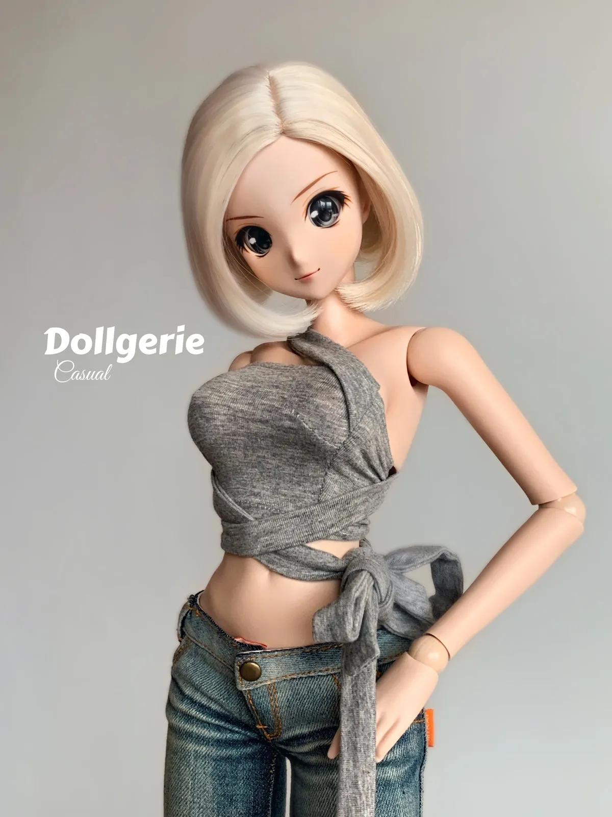 Strap Around Grey Top for SmartDoll / DDdy / SD13