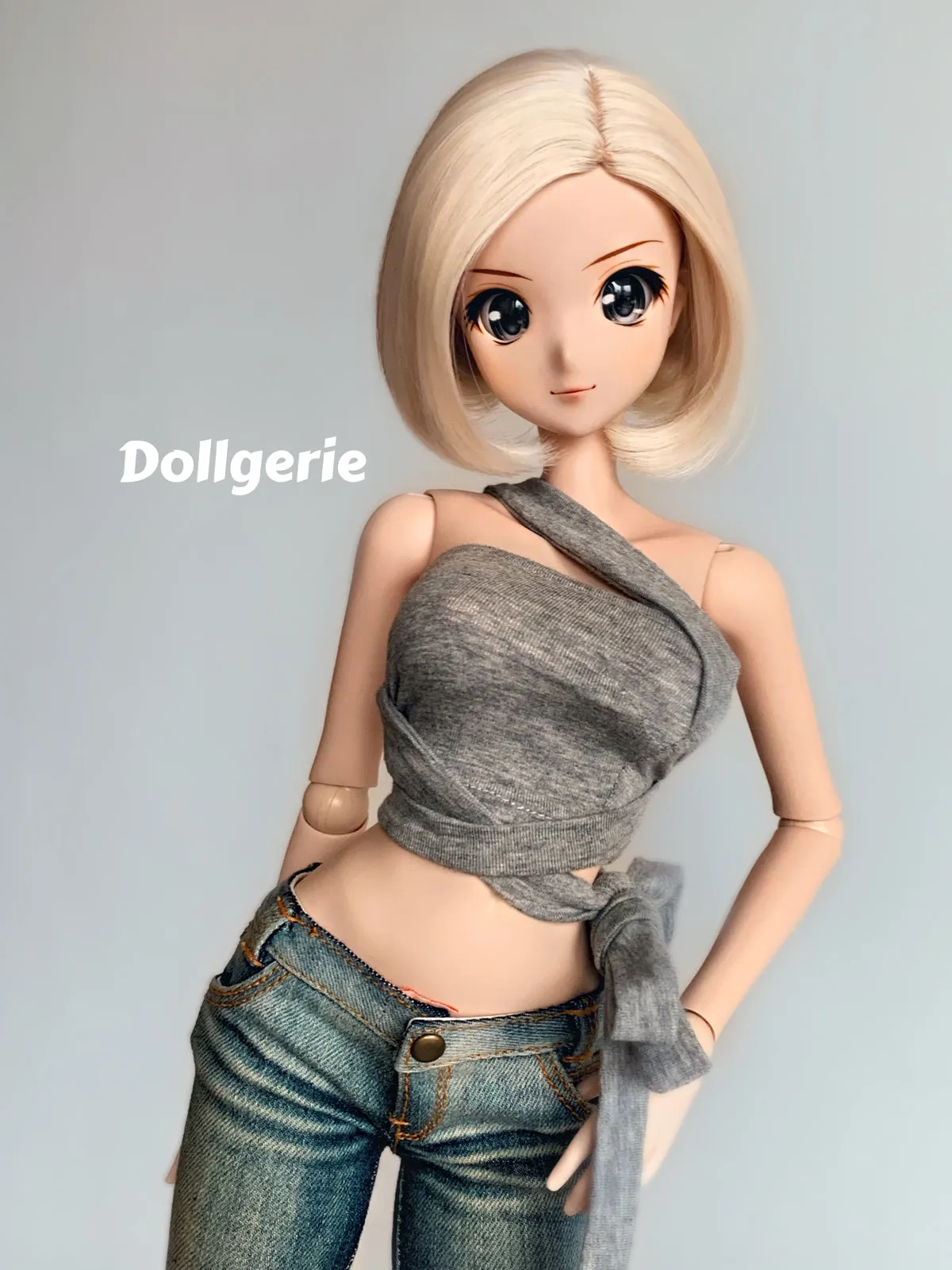 Strap Around Grey Top for SmartDoll / DDdy / SD13
