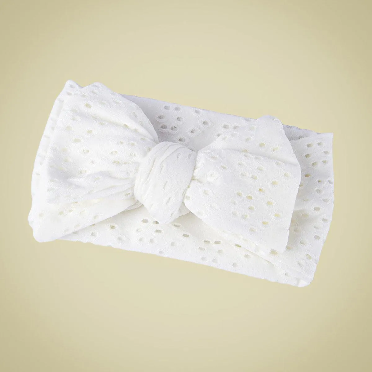 Summer Embroidery Oversized Bow