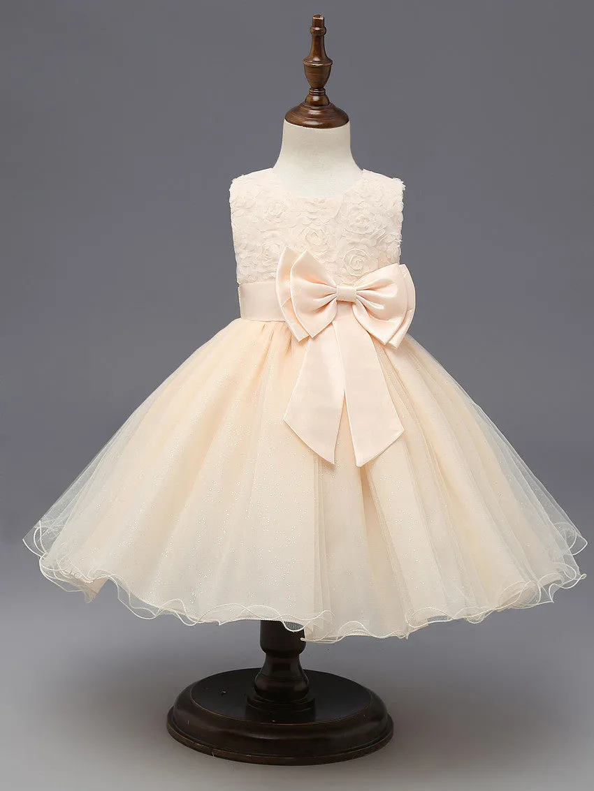 Summer flower princess girl dress lace rose Party Wedding Birthday girls dresses clothes princess tutu kids dress elegant