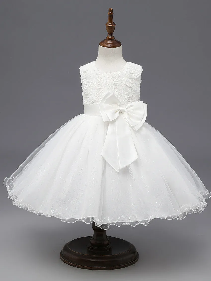 Summer flower princess girl dress lace rose Party Wedding Birthday girls dresses clothes princess tutu kids dress elegant