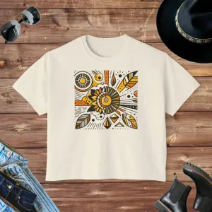 Sunny Vibes Muscle Tee with Flowy Rolled Cuffs