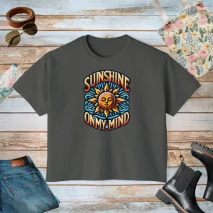 Sunshine Muscle Tee with Flowy Rolled Cuffs