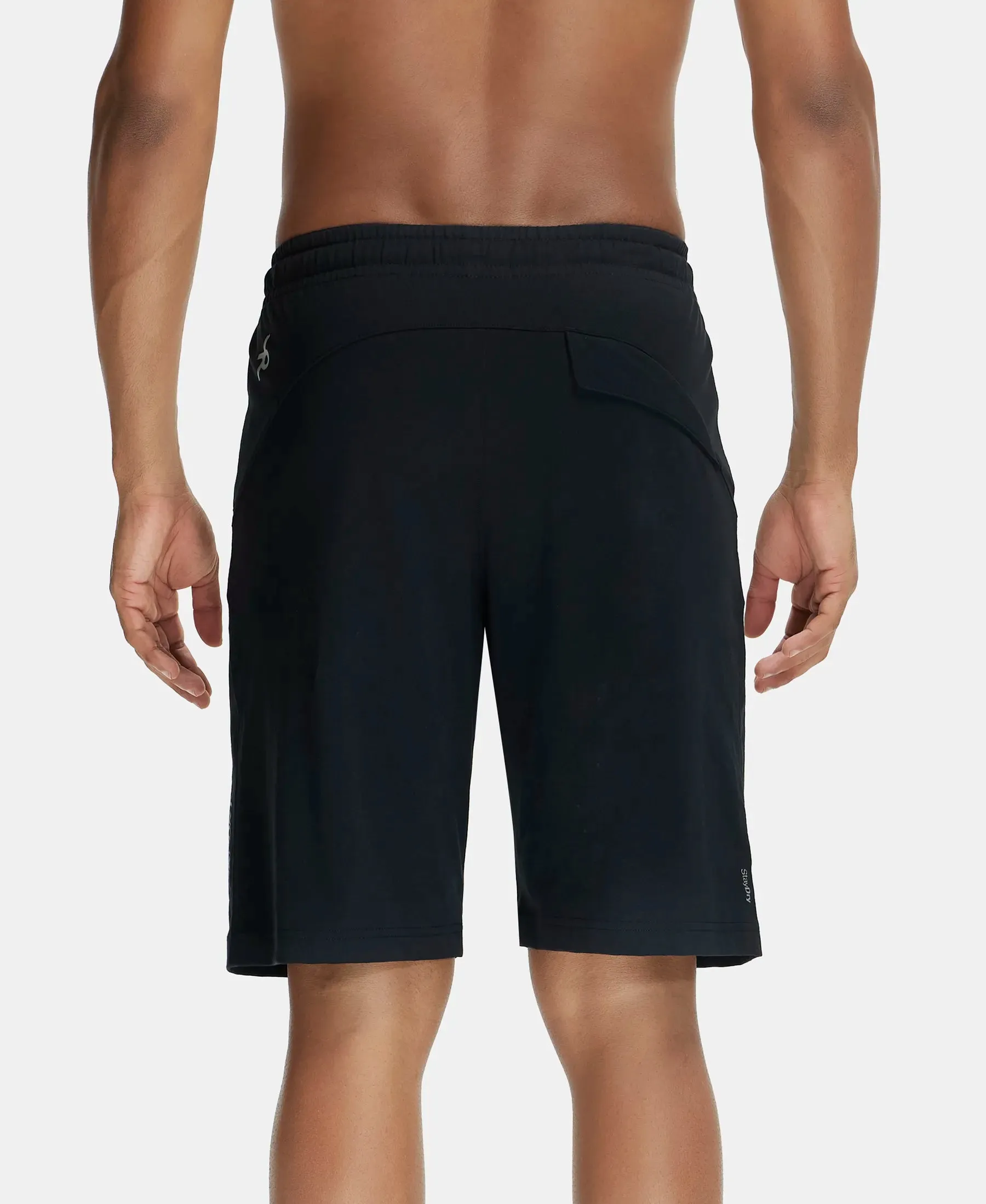 Super Combed Cotton Rich Shorts with StayFresh Treatment - Black
