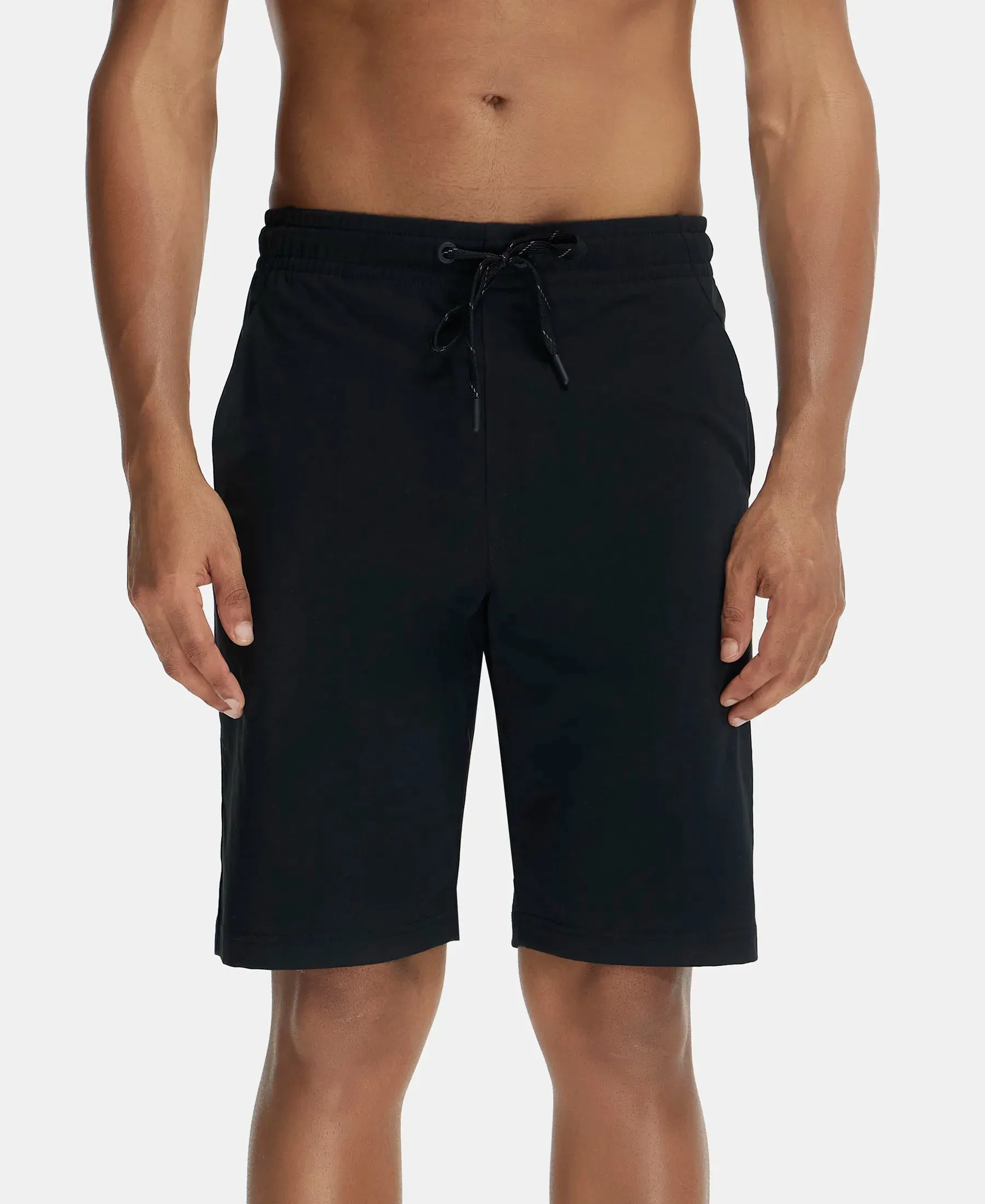 Super Combed Cotton Rich Shorts with StayFresh Treatment - Black