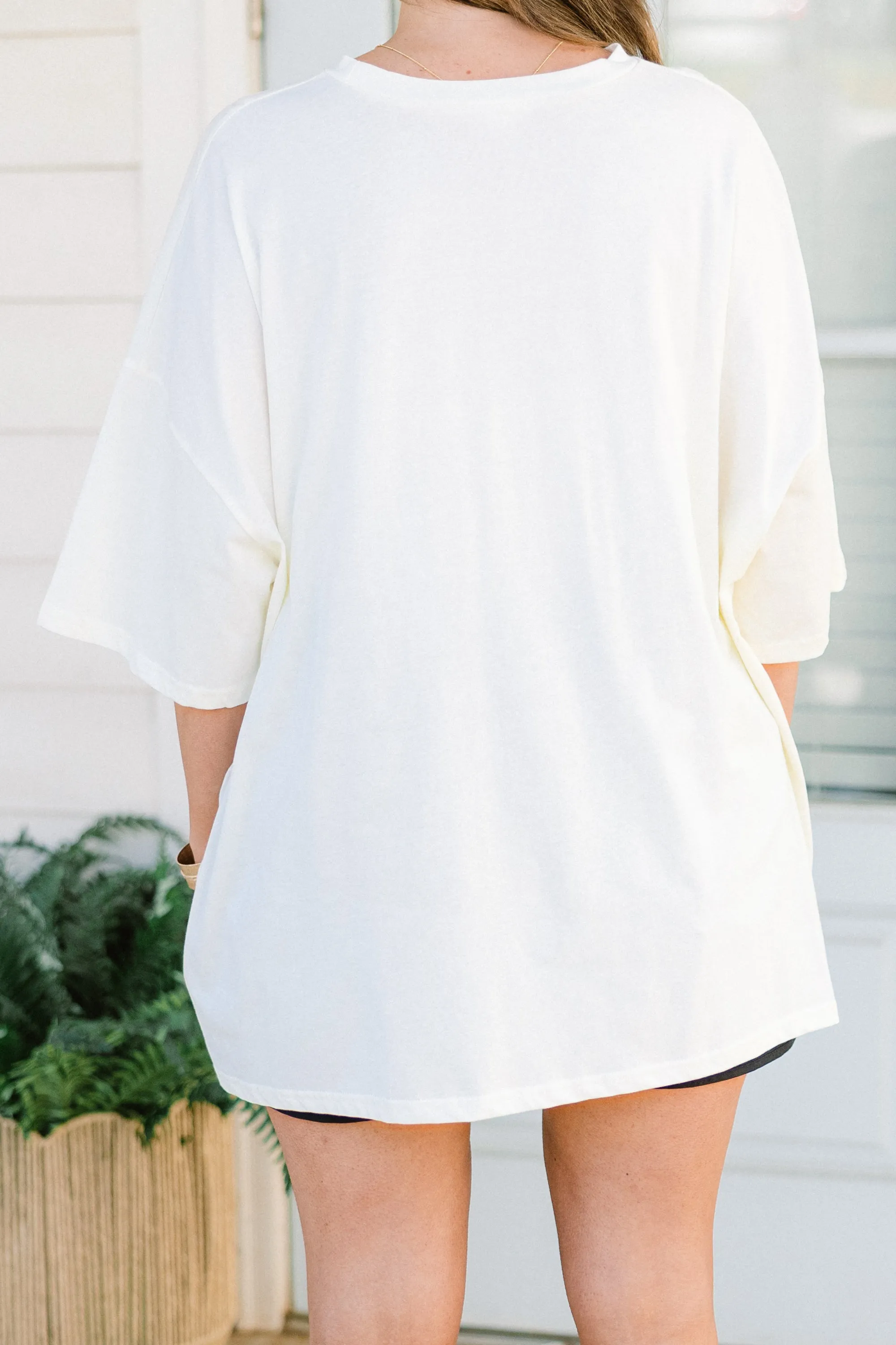 Sweet Seashells Boyfriend Tee, Ivory
