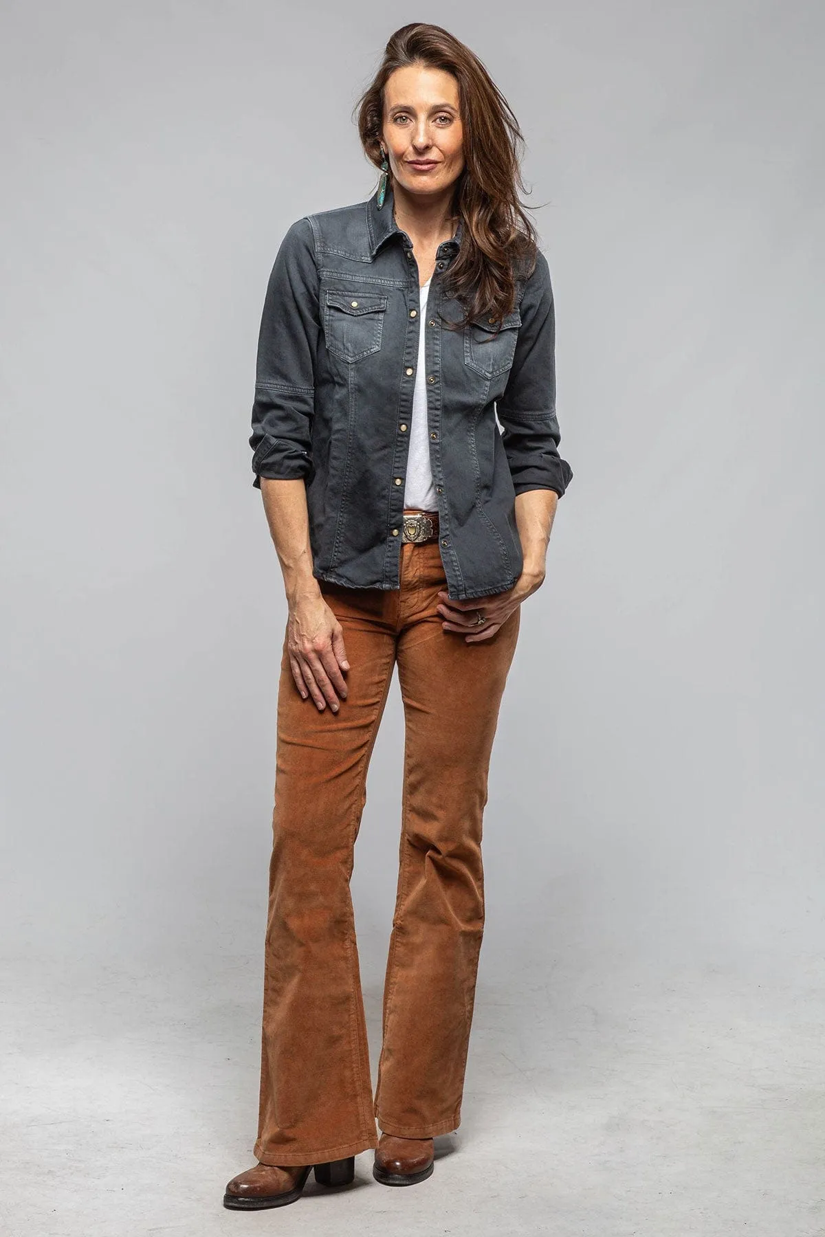 Sweetwater Denim Snap Shirt In Anthracite