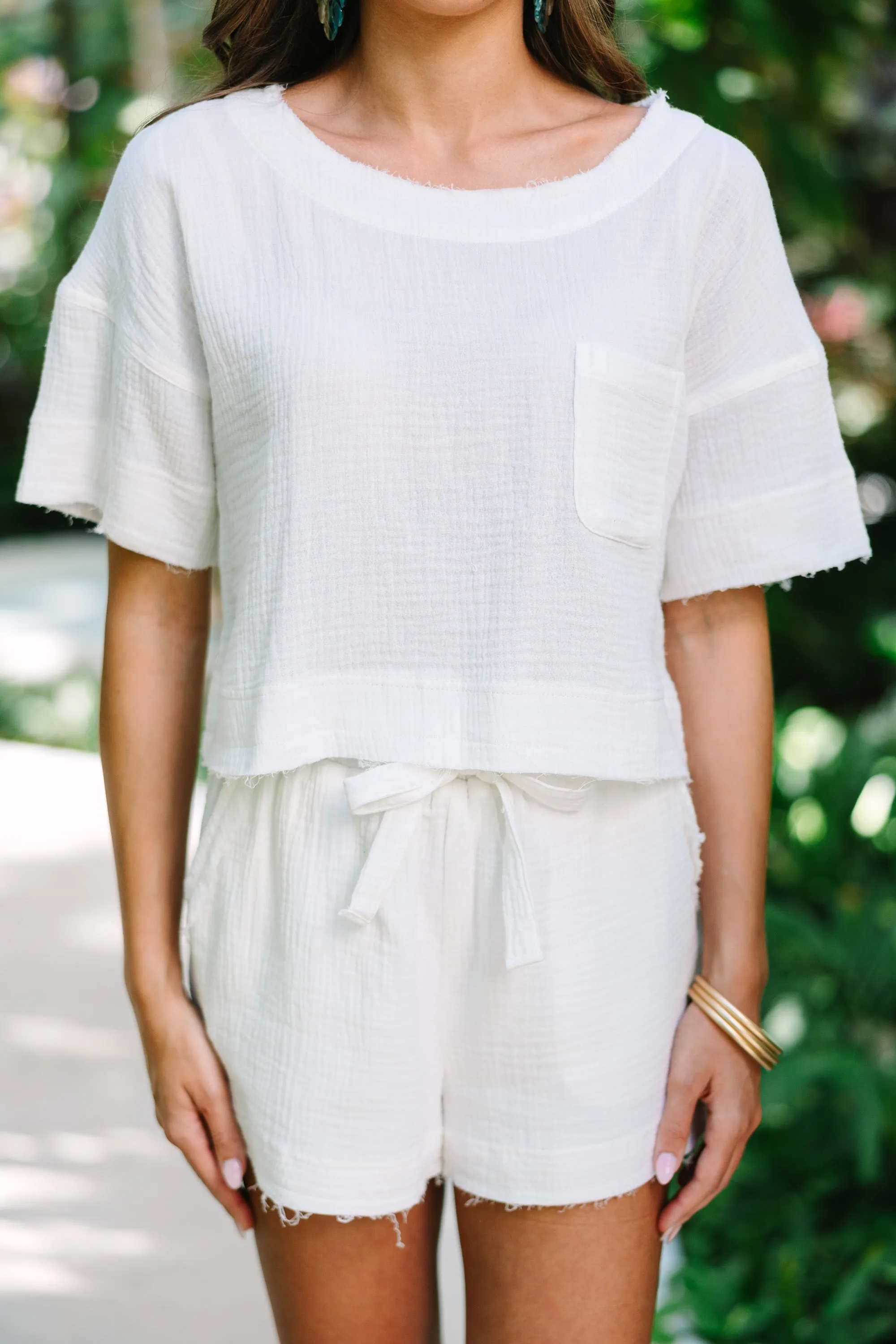 Tell You Everything Ivory White Gauze Set
