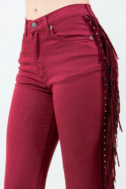 Texas Sun Fringe Bell Bottom Wine