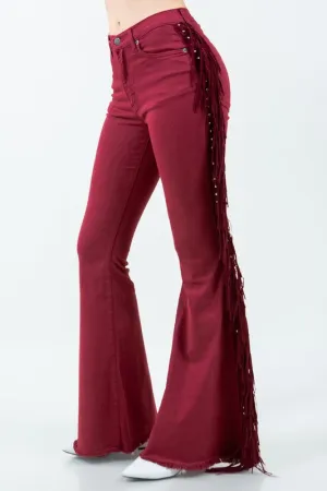 Texas Sun Fringe Bell Bottom Wine