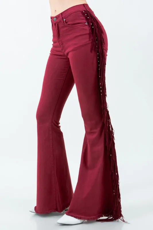 Texas Sun Fringe Bell Bottom Wine