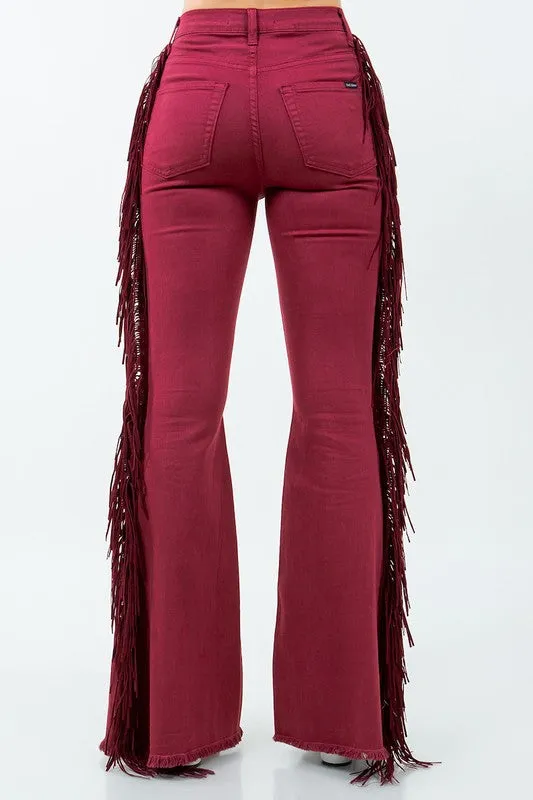 Texas Sun Fringe Bell Bottom Wine