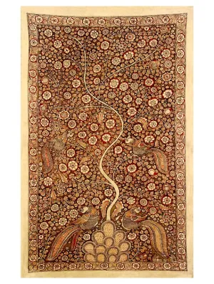The Autumn Tree - Kalamkari Pen Painting