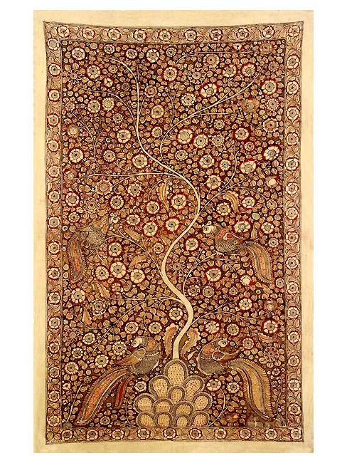 The Autumn Tree - Kalamkari Pen Painting