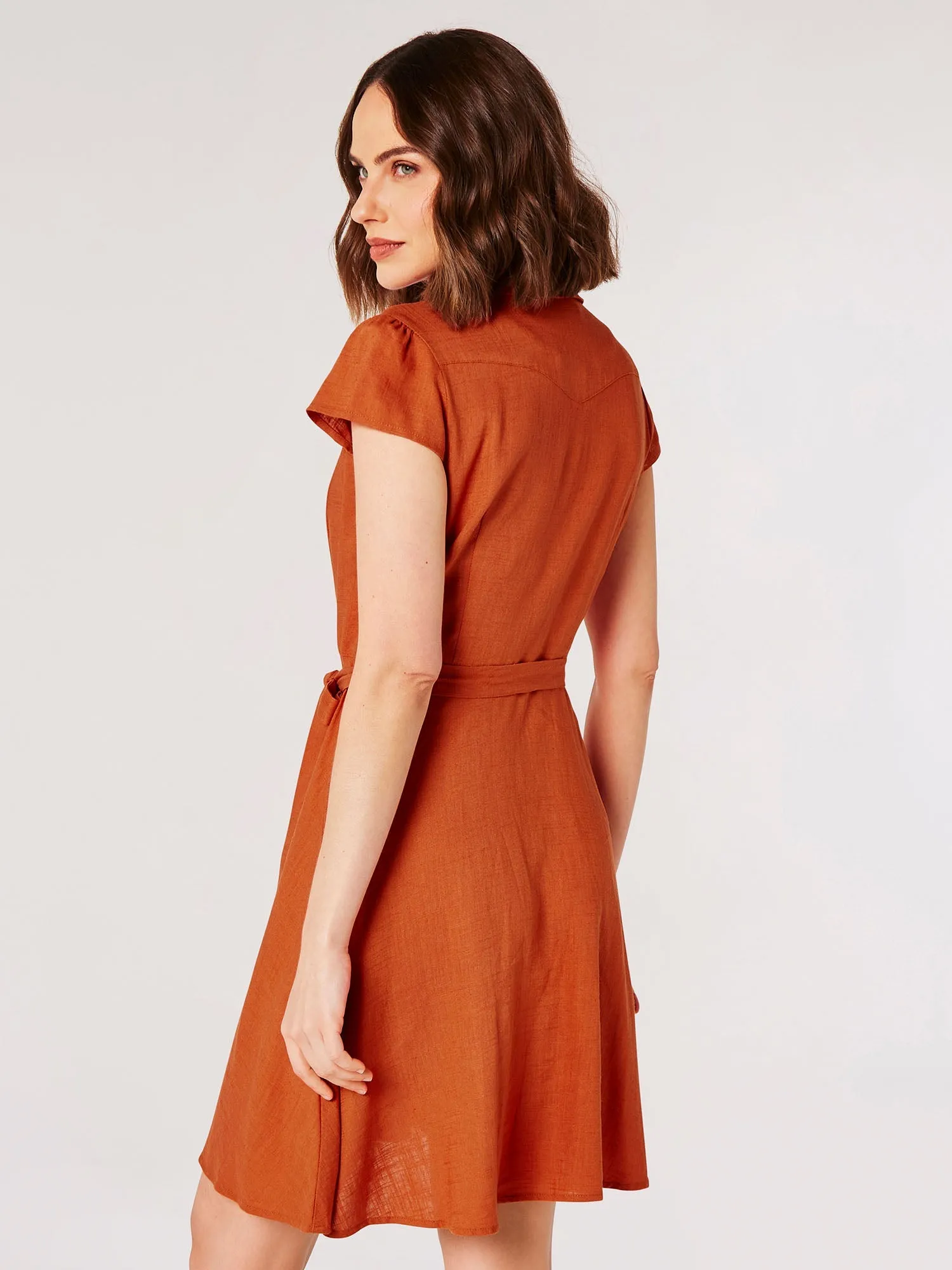 The Celeste Linen Shirtdress