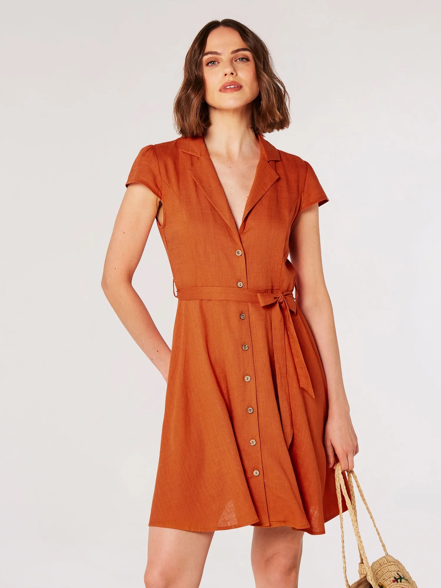 The Celeste Linen Shirtdress