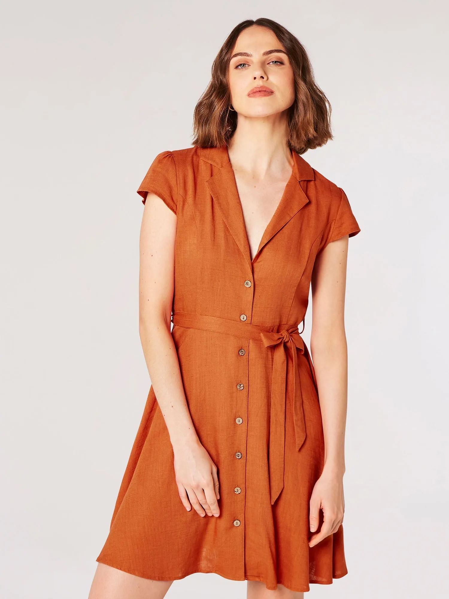 The Celeste Linen Shirtdress