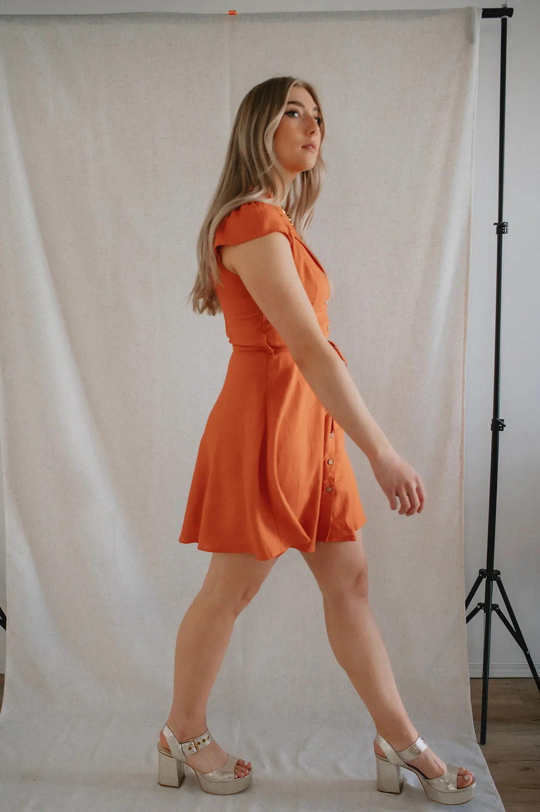 The Celeste Linen Shirtdress