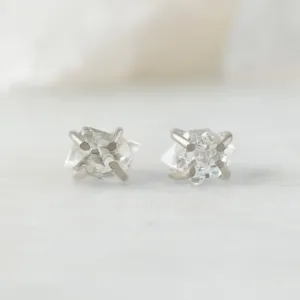 The Herkimer Diamond Stud Earrings | Sterling Silver