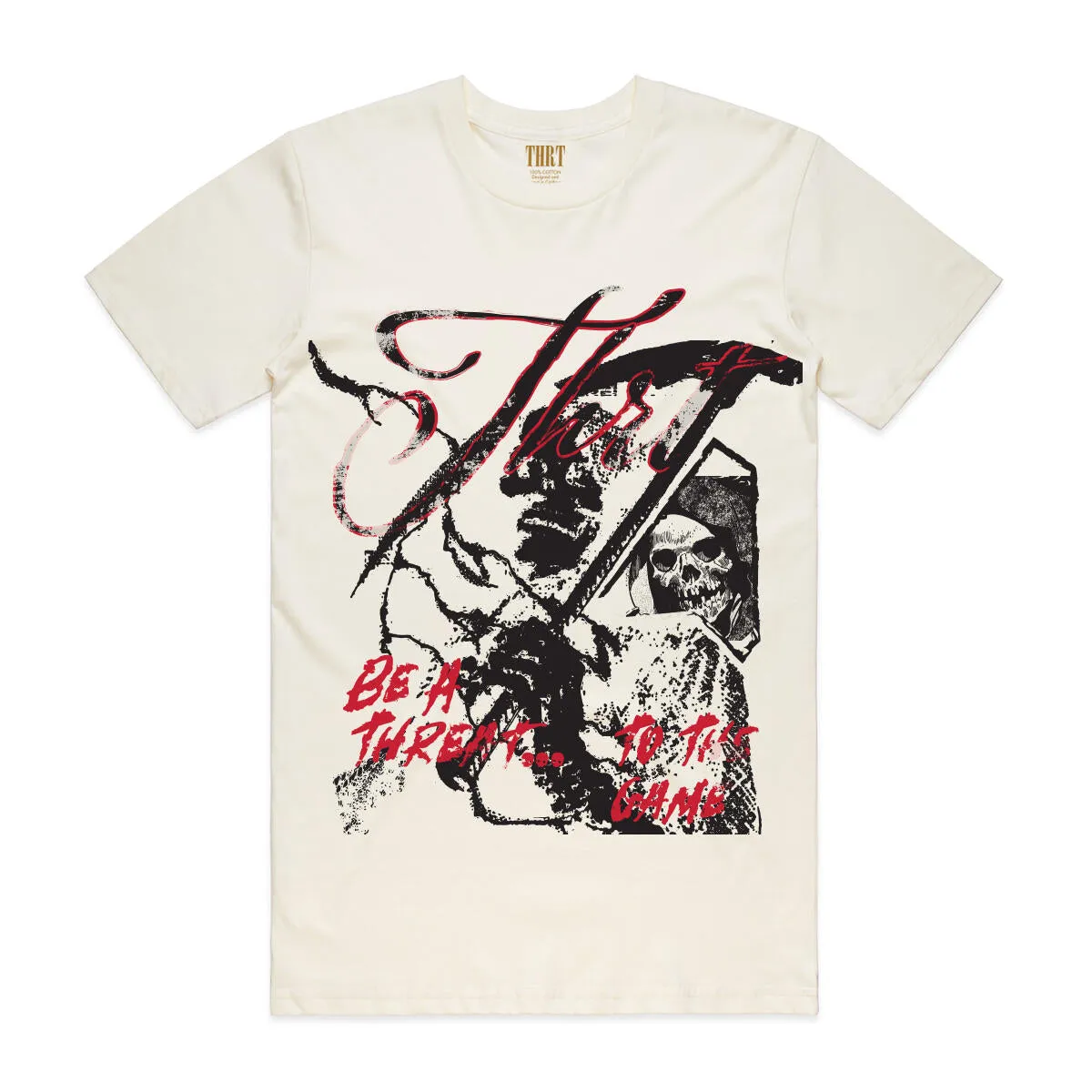 Threat To The Game Heavy Weight Tee - Natural