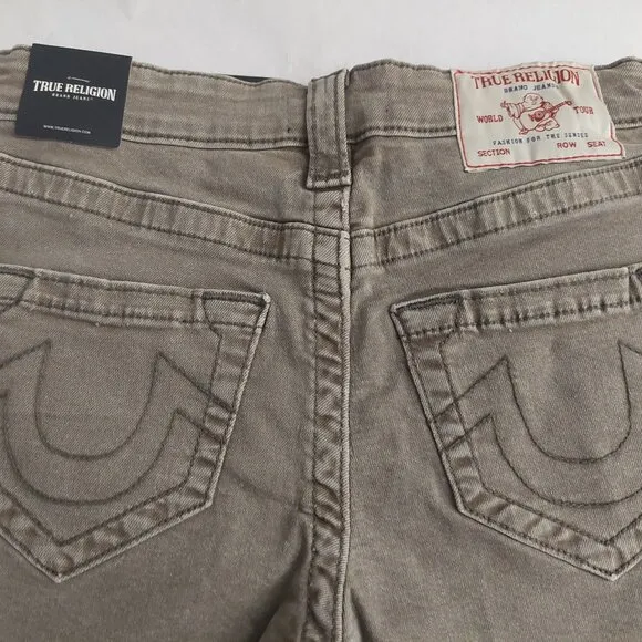 True Religion Brand Jeans Maisie High Rise Shorts Brindle NWT $129