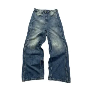 Twisted Seam Baggy Jeans
