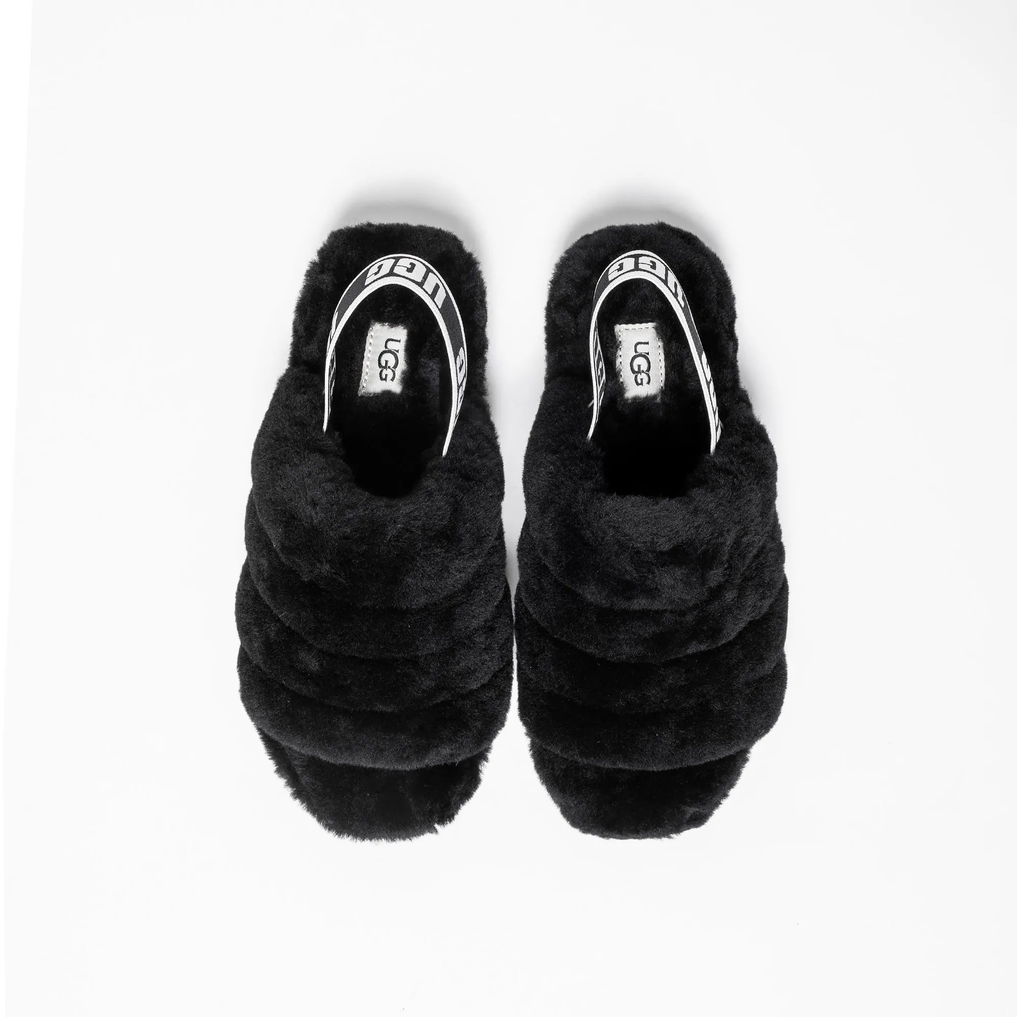 Ugg Womens Fluff Yea Slide 'Black'