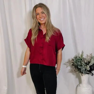Under The Mistletoe Button Up Top - LAST ONE