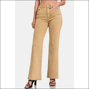 Unleash your Inner Fashion Rebel with Zenana Acid Frayed Hem Bootcuts! 😜