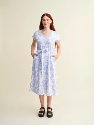 Unnukka Dress Blue And White