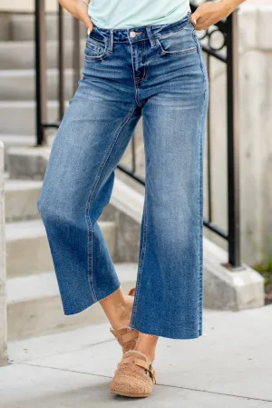 Upgraded High Rise Crop Wide Leg