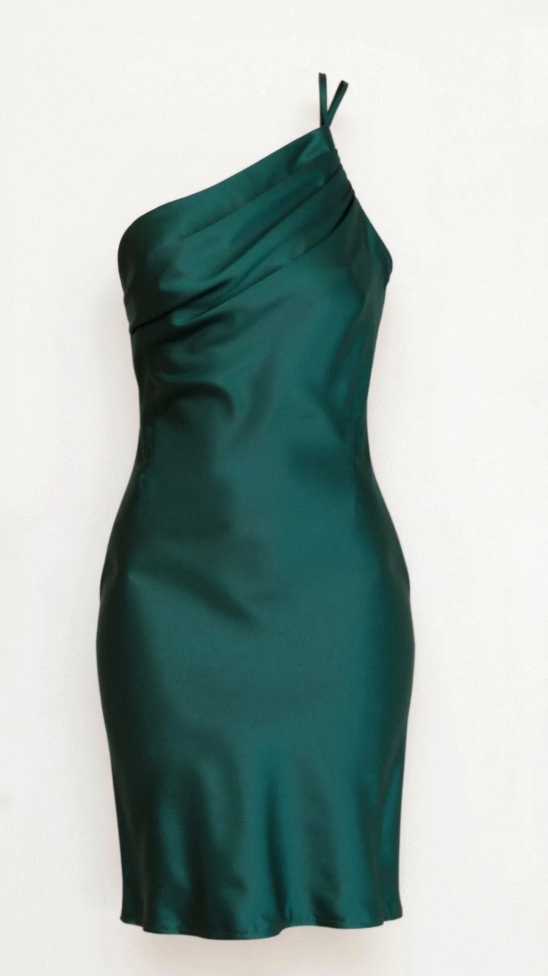 Ursa - Chic One Shoulder Woman's Midi Dress