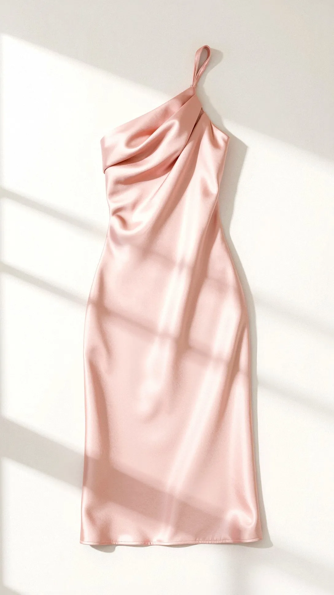 Ursa - Chic One Shoulder Woman's Midi Dress