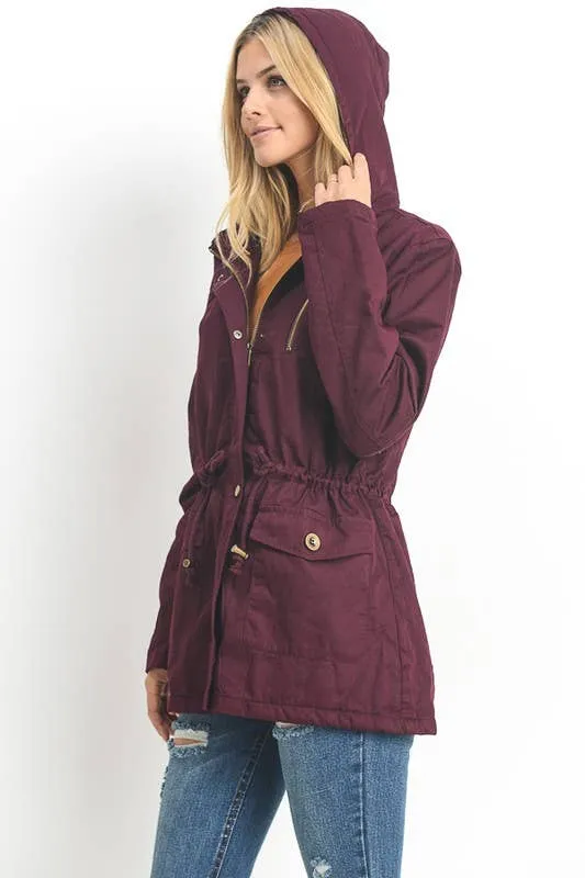 Utility Jacket w/ Faux Fur