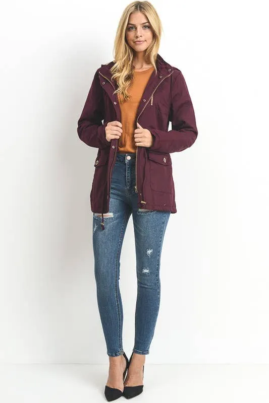 Utility Jacket w/ Faux Fur