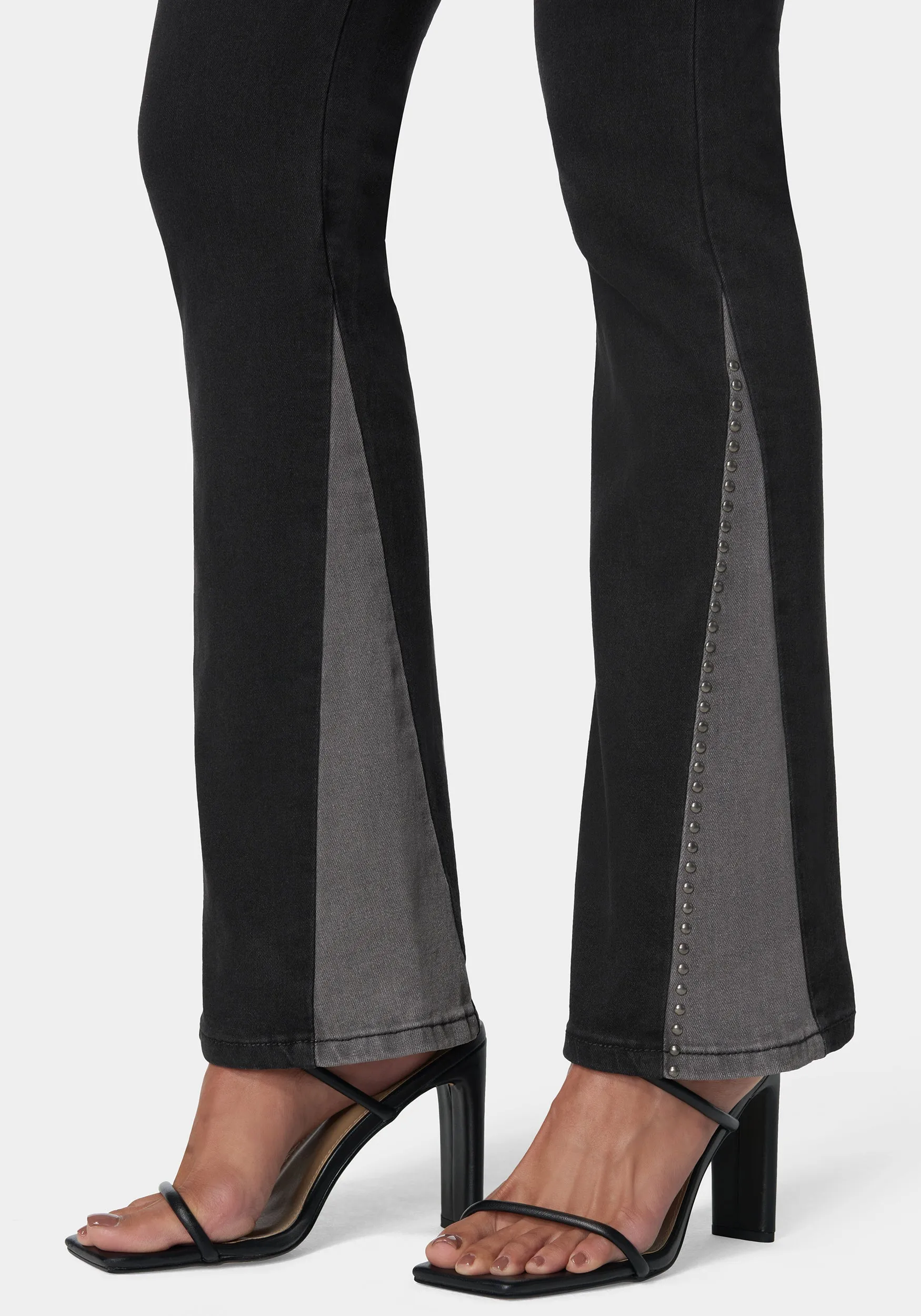 V Flare Jean With Rhinestones
