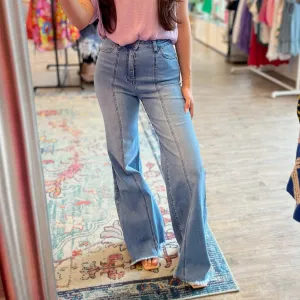 Valeria Wide Leg Palazzo Fit Jeans